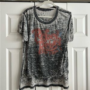 Recycled Karma | Black and Gray David Bowie Graphic Tee
